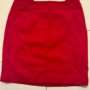 Talbots Vibrant Red Mini Skirt
